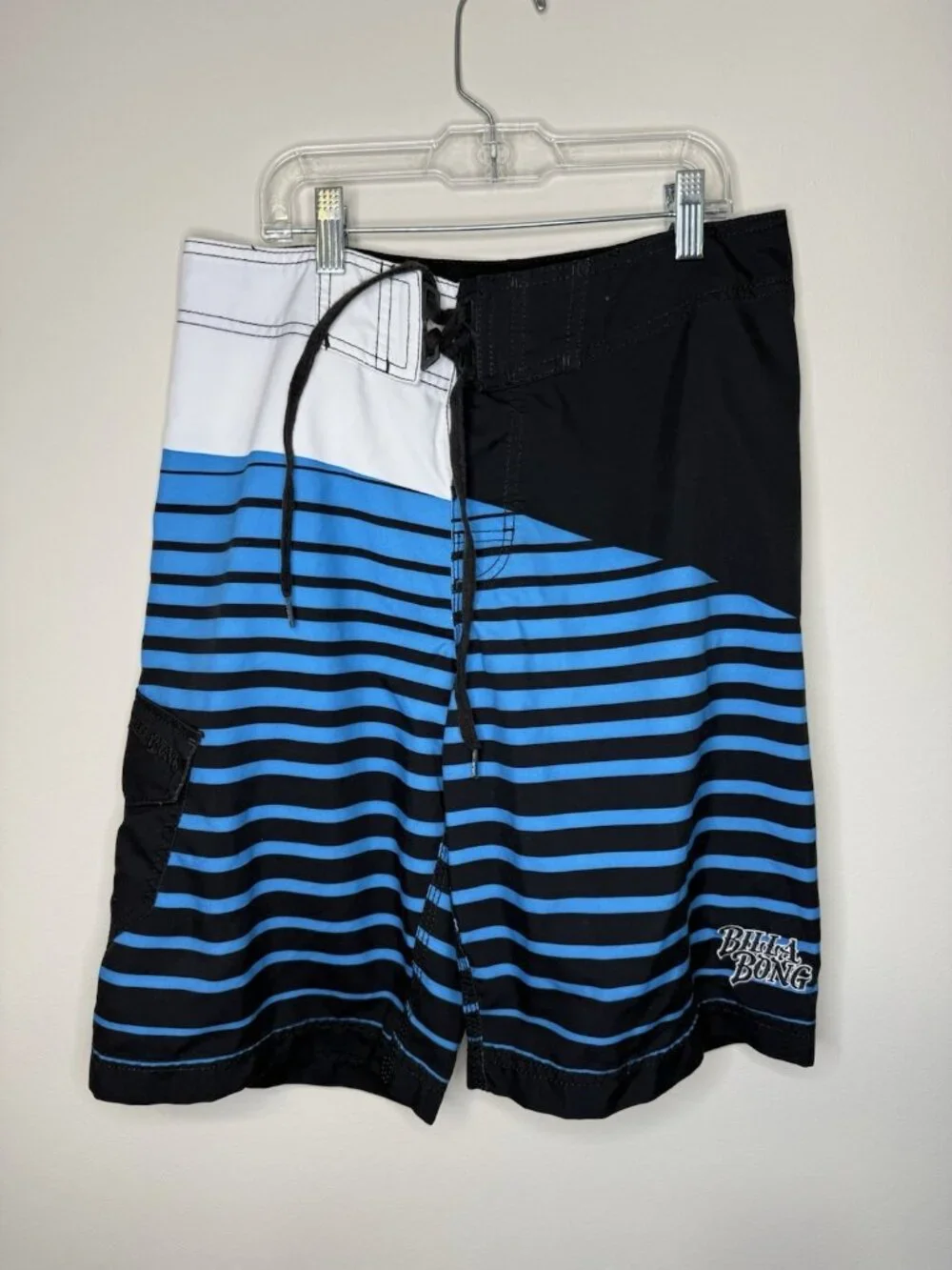 Vintage Y2K Billabong Board Shorts Swim Trunks Spell Out Color Block